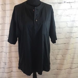 Smith’s Workwear Men’s Black Henley Size: 2XL
